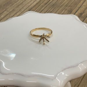 14k ring with empty prongs, for the perfect gem